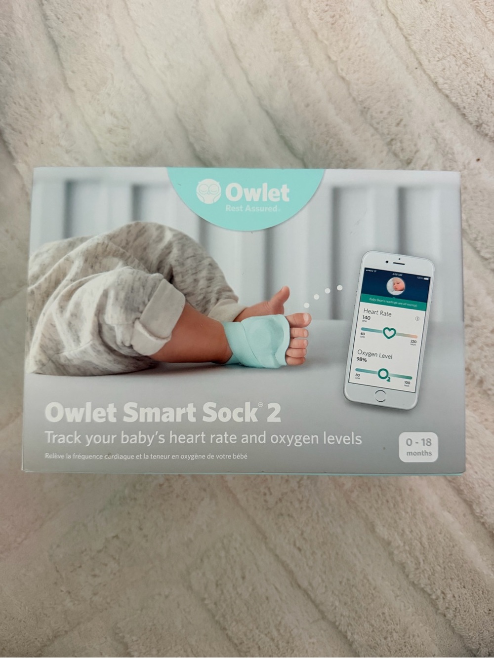 Owlet Smart Sock 2 Baby Monitor – Mint
